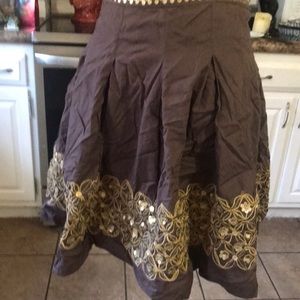 Ve Vinice small brown women’s skirt